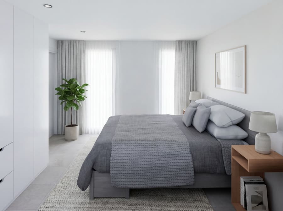Interior, vivienda plurifamiliar en Santa Maria del Camí