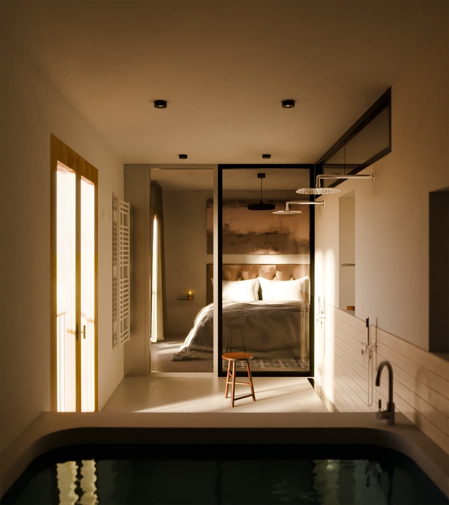 Baño en suite, vivienda en Santa Teresa